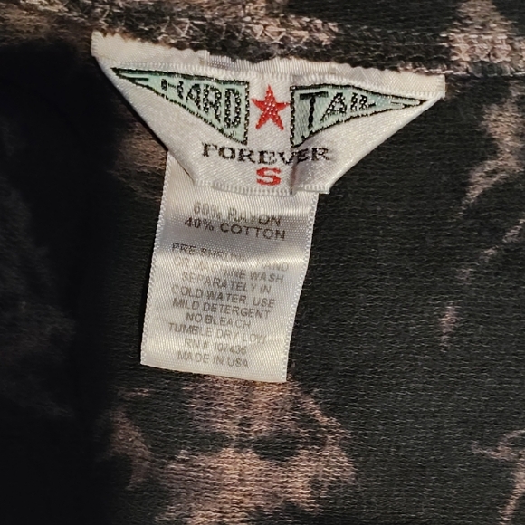 Hard ⭐ Tail Black and Purple Tie-Dye Hoodie - Picture 17 of 17